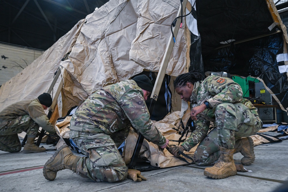 8FW generates expeditionary medical support tents