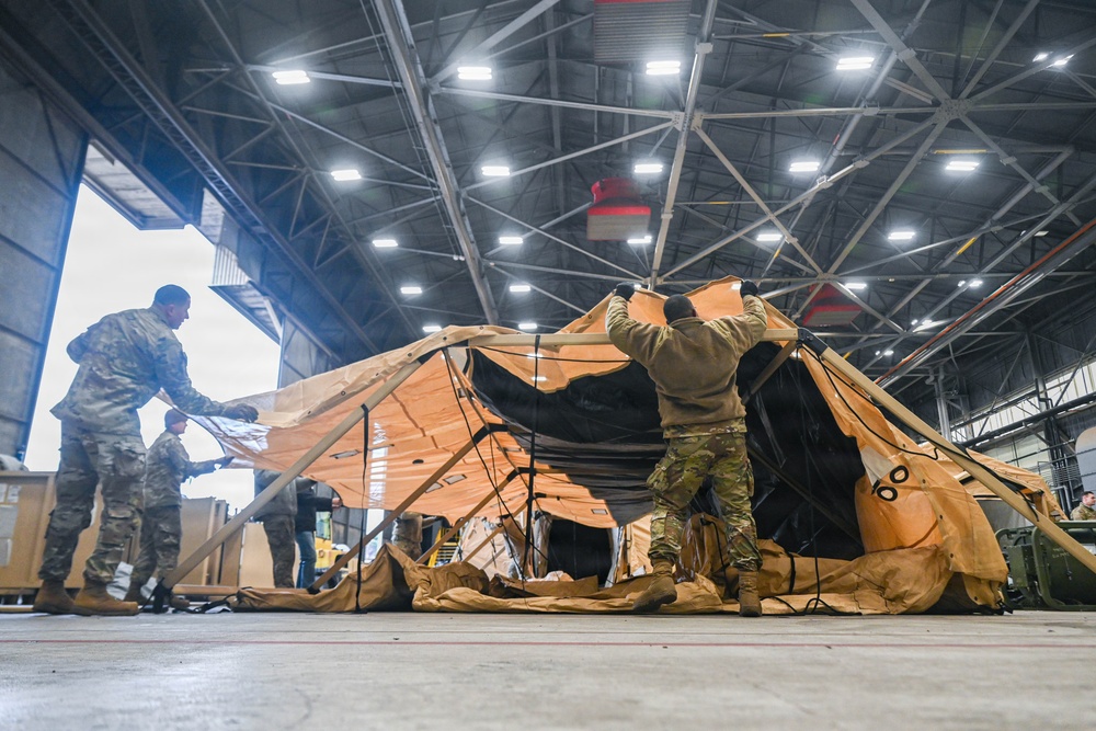 8FW generates expeditionary medical support tents