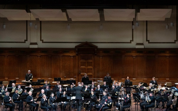 Navy Band performs in Springfield, Massachusetts