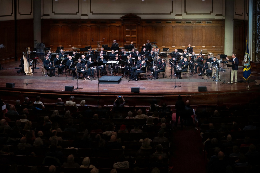 U.S. Navy Band performs in Springfield, Massachusetts