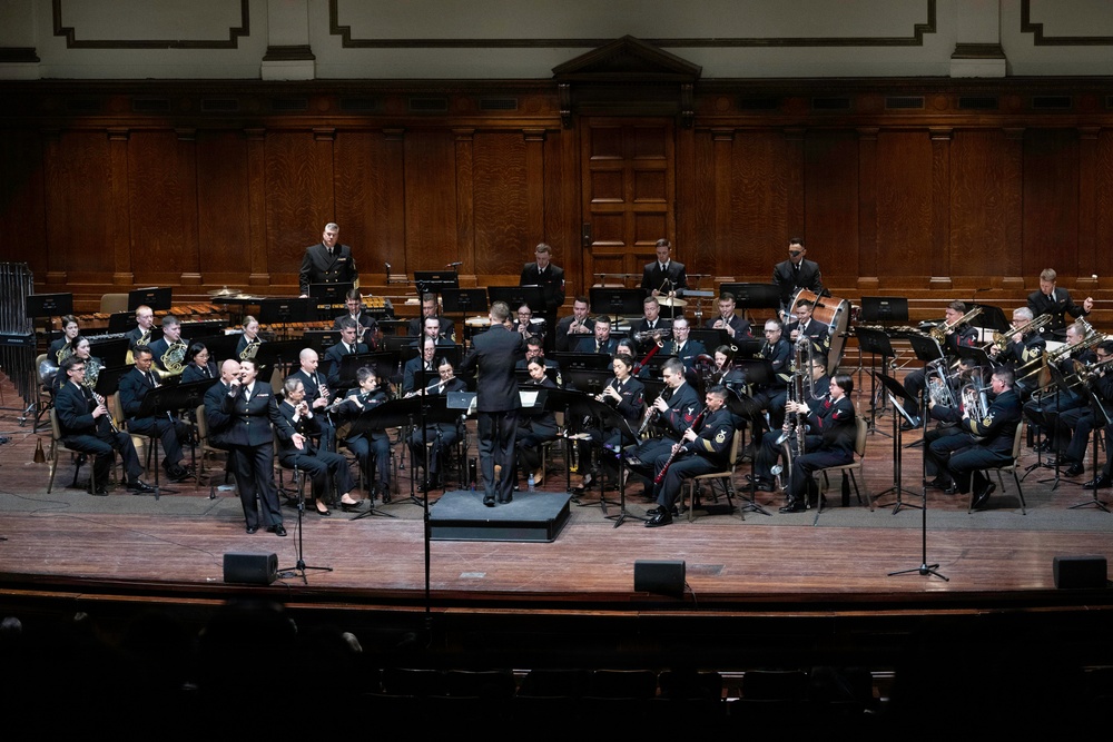 Navy Band performs in Springfield, Massachusetts