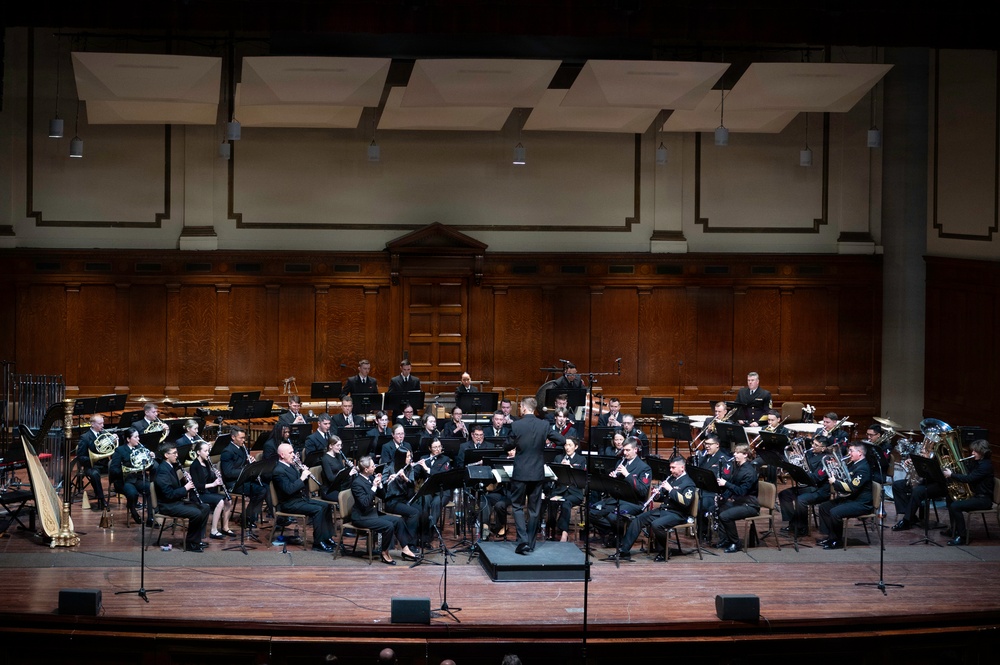 U.S. Navy Band performs in Springfield, Massachusetts