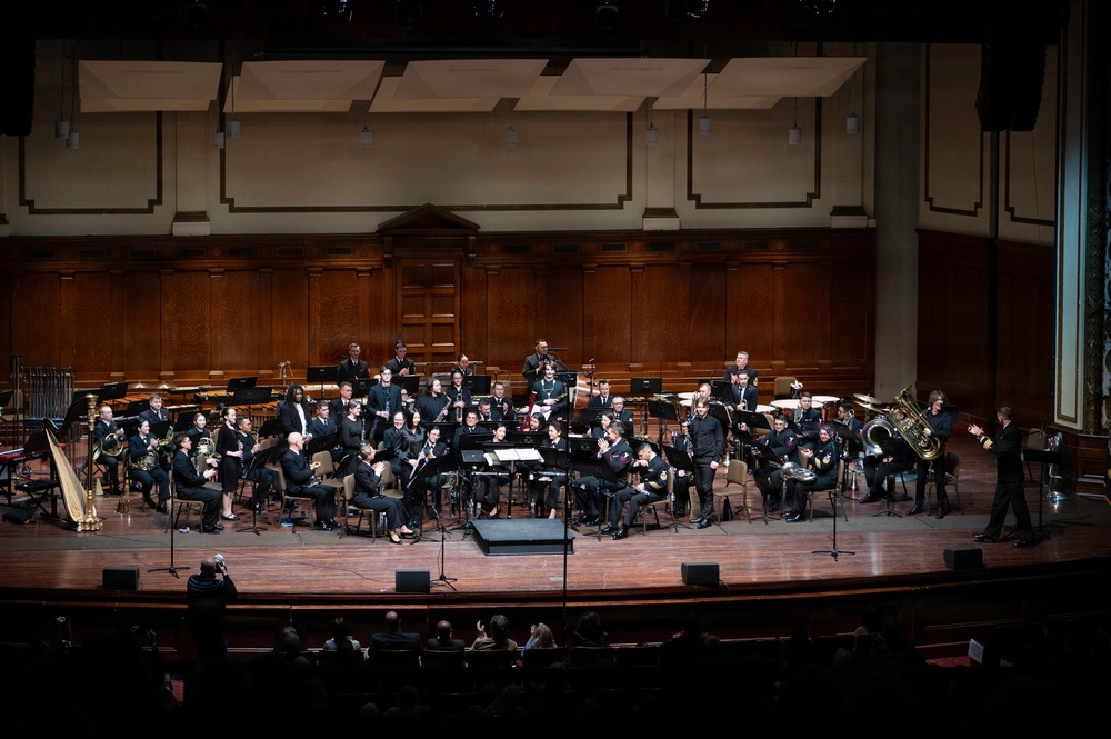 U.S. Navy Band performs in Springfield, Massachusetts