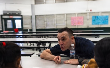 Camp Blaz Marines strengthen relationships with the students and staff of Finegayan Elementary School