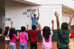 Camp Blaz Marines strengthen relationships with the students and staff of Finegayan Elementary School