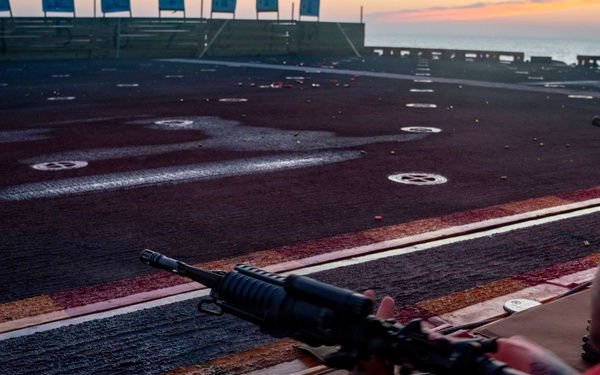 USS Tripoli Conducts Gun Shoot