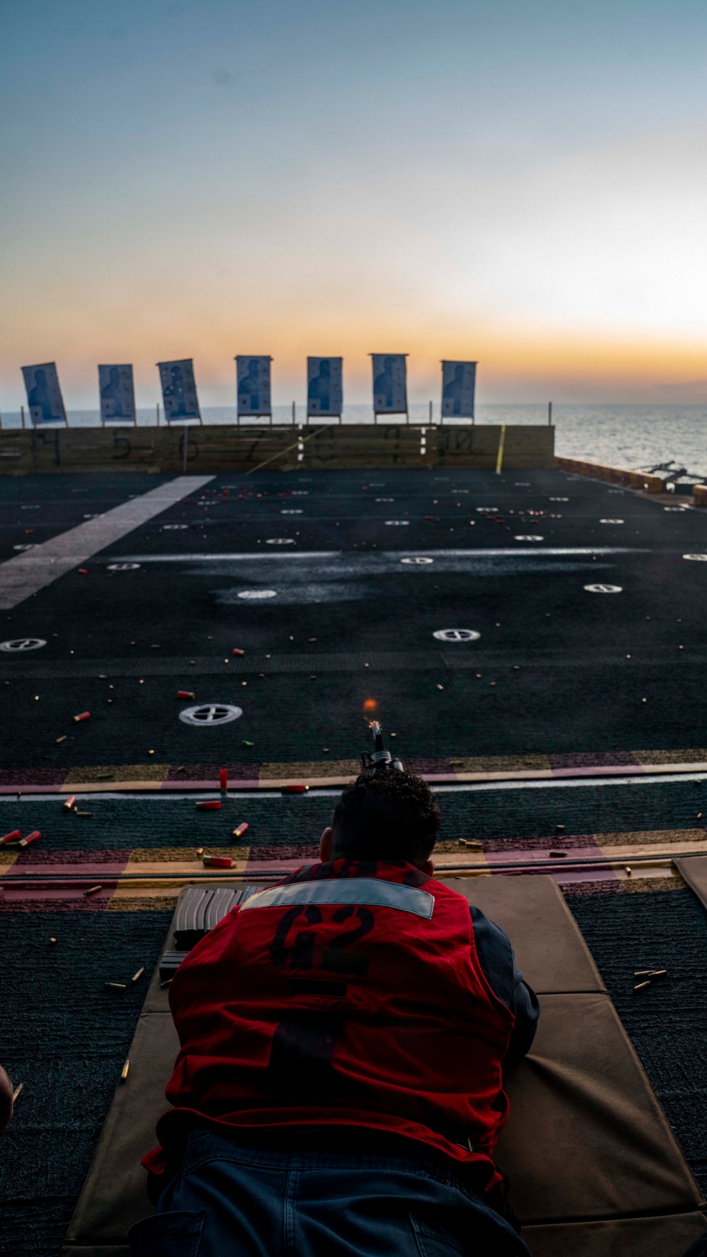 USS Tripoli Conducts Gun Shoot