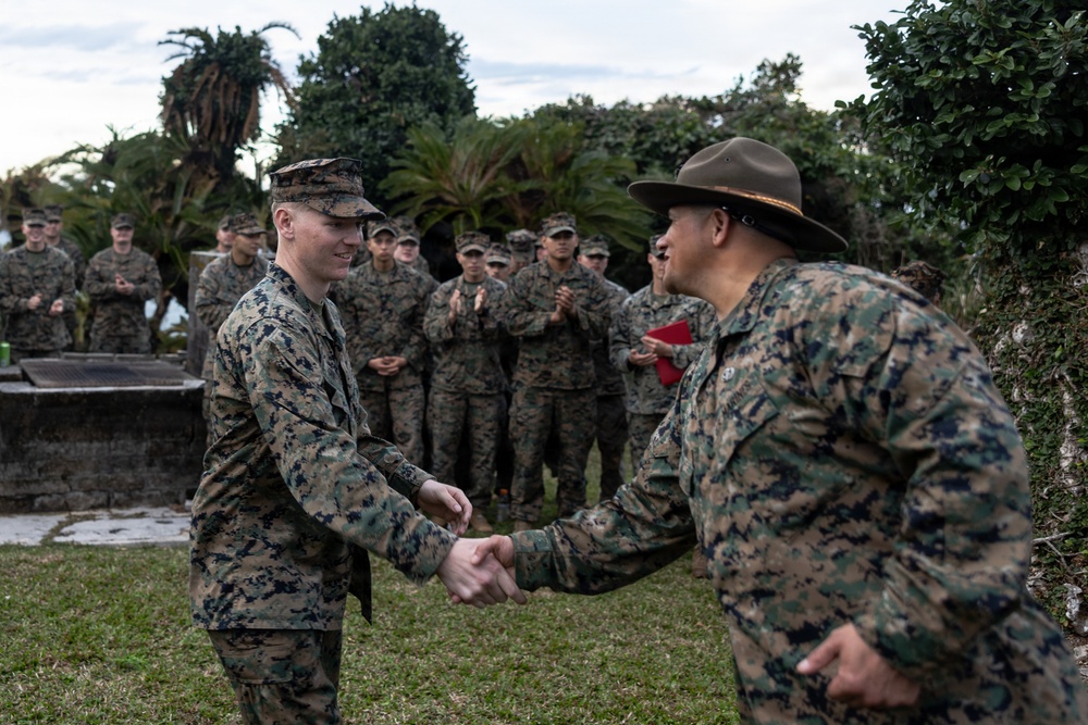 U.S. Marines with 3rd Marine Division Celebrate Squad Competition
