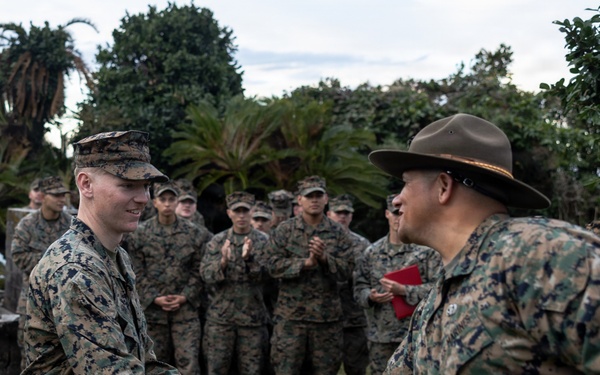 U.S. Marines with 3rd Marine Division Celebrate Squad Competition