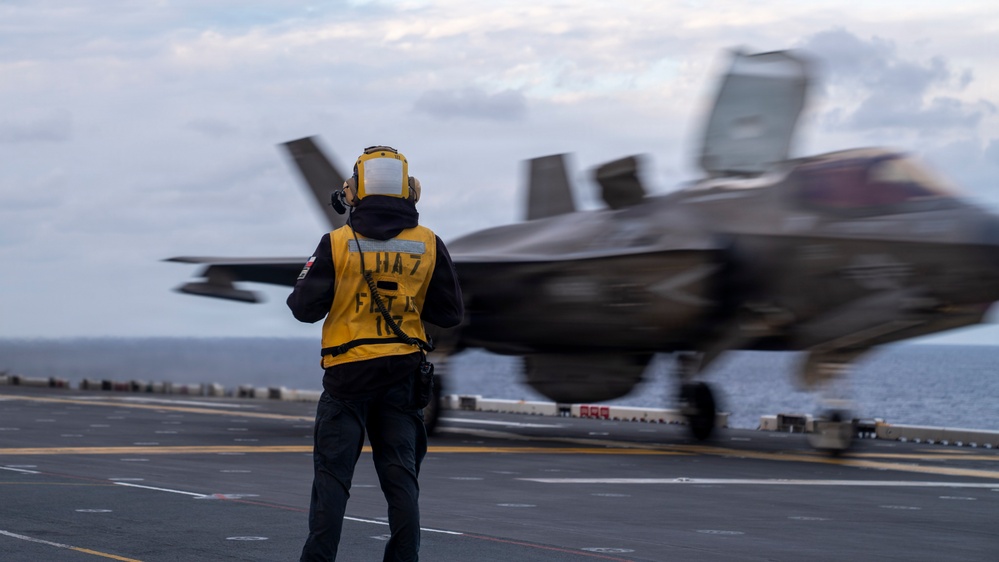 USS Tripoli Conducts Flight Operations
