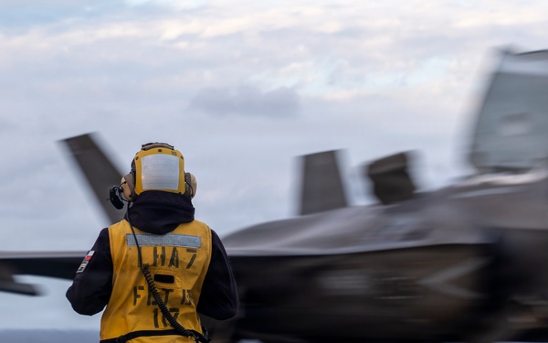 USS Tripoli Conducts Flight Operations