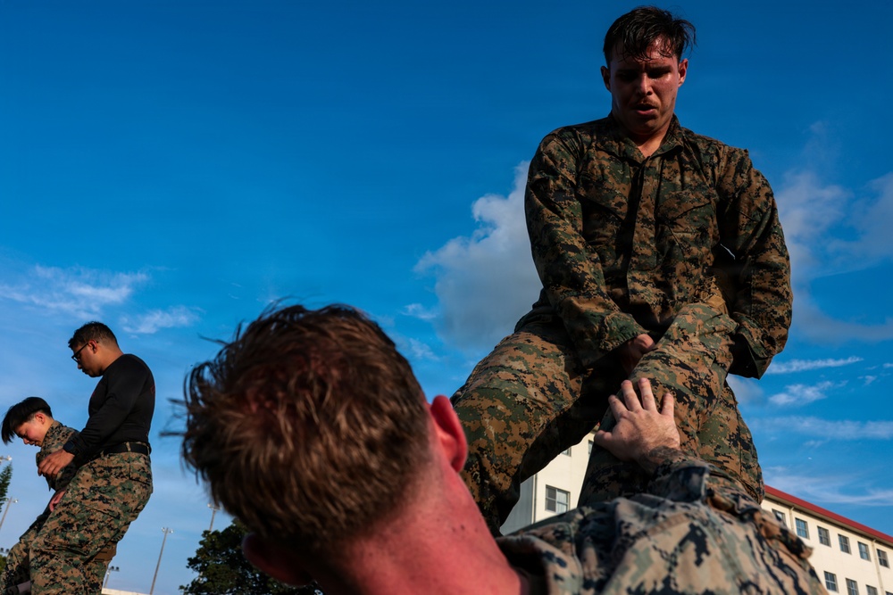 5th Air Naval Gunfire Liaison Company hosts Marine Corps Martial Arts Program black belt culminating event