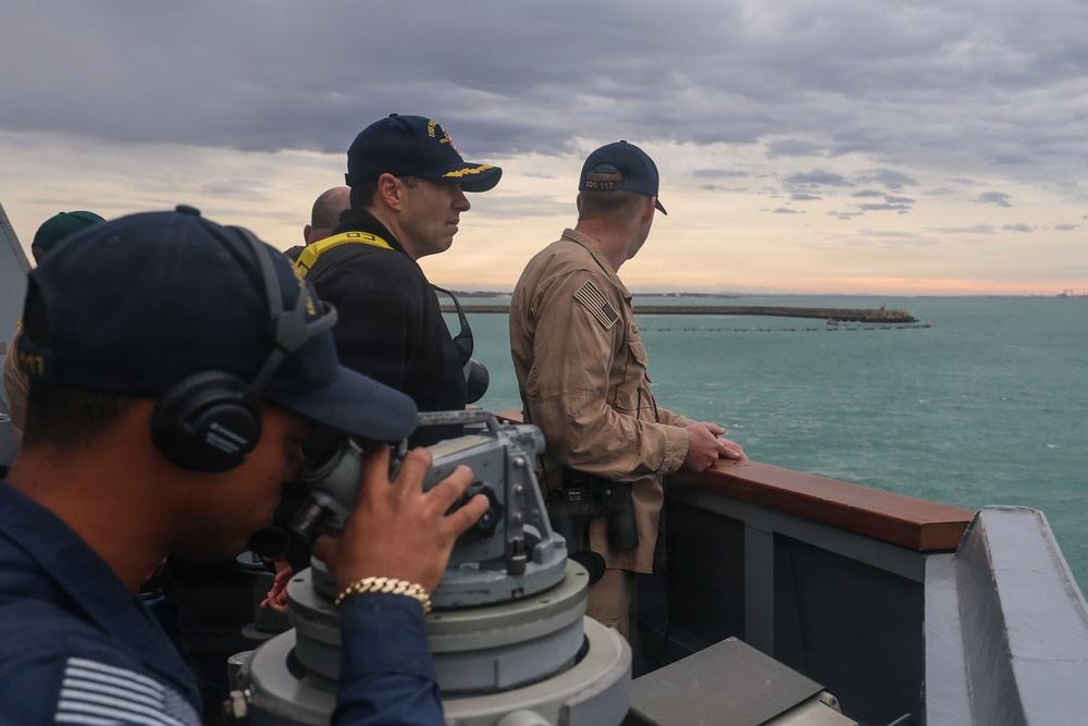 USS Paul Ignatius (DDG 117) departs Naval Station Rota, Spain