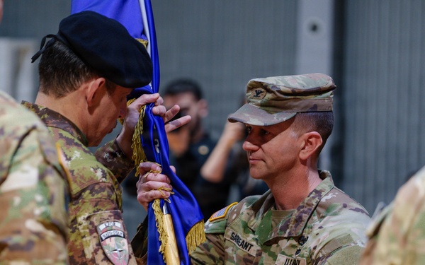 KFOR RC-E holds transfer of authority ceremony