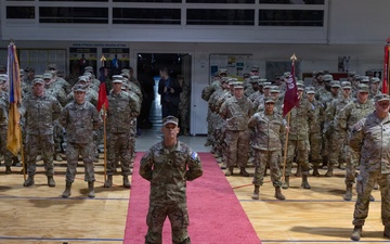 KFOR RC-E holds transfer of authority ceremony