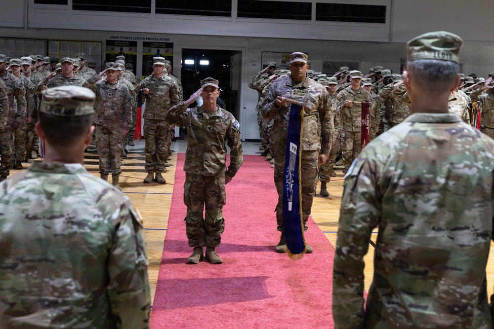 KFOR RC-E holds transfer of authority ceremony