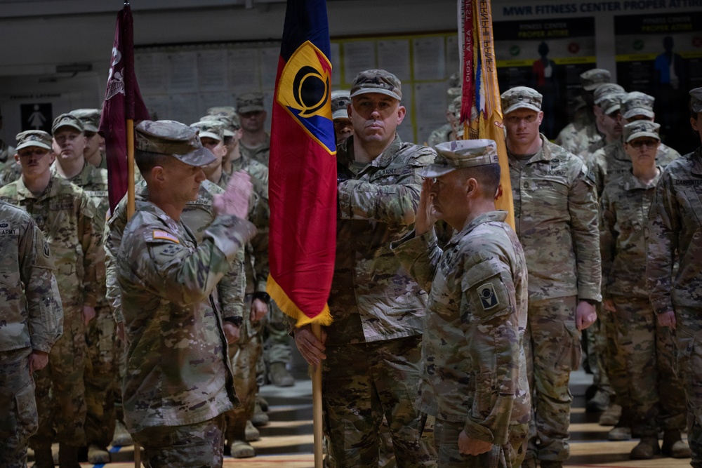 KFOR RC-E holds transfer of authority ceremony