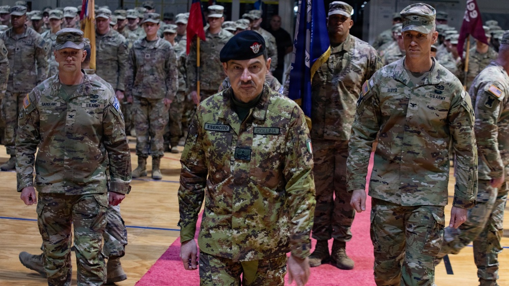 KFOR RC-E holds transfer of authority ceremony