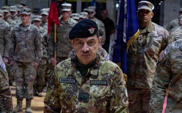 KFOR RC-E holds transfer of authority ceremony