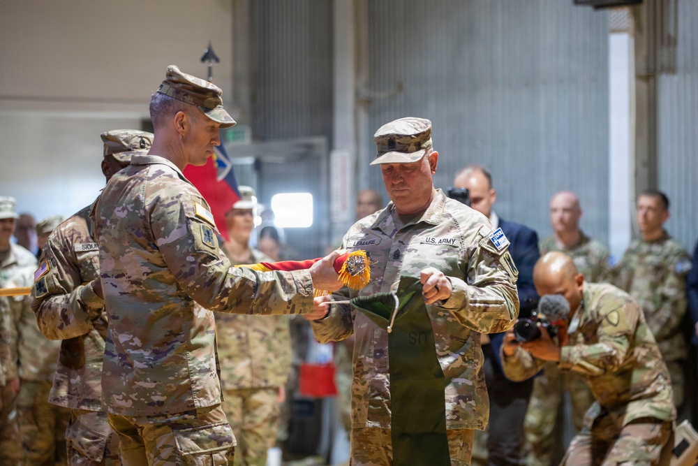 KFOR RC-E holds transfer of authority ceremony