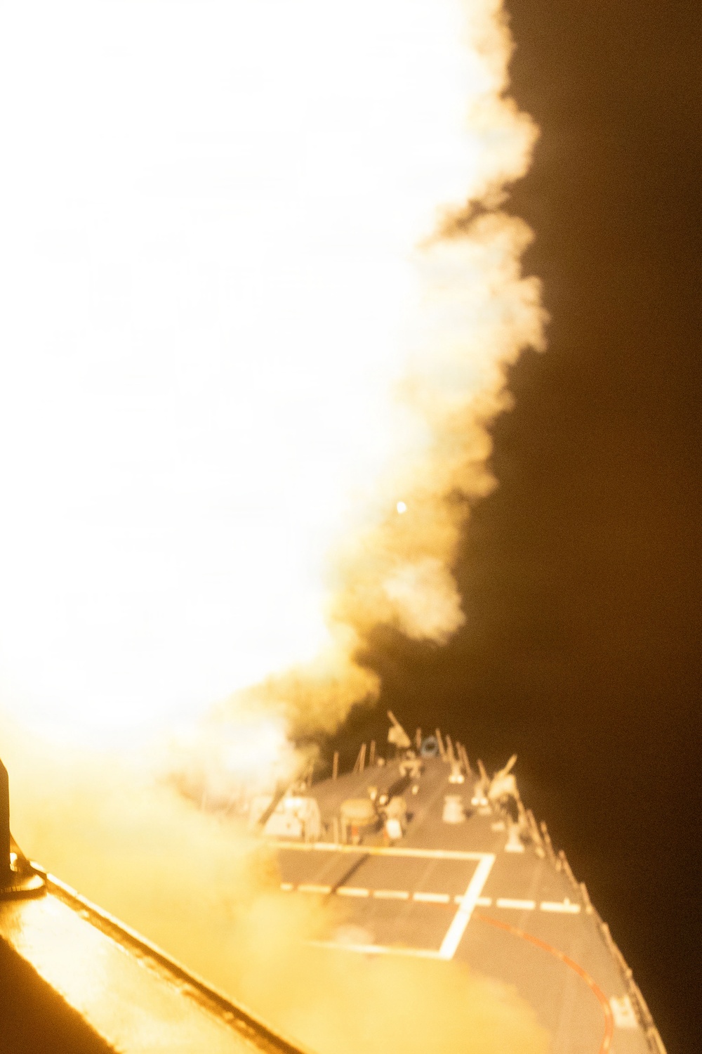 USS Delbert D. Black (DDG 119) Fires a Tomahawk Land Attack Missile