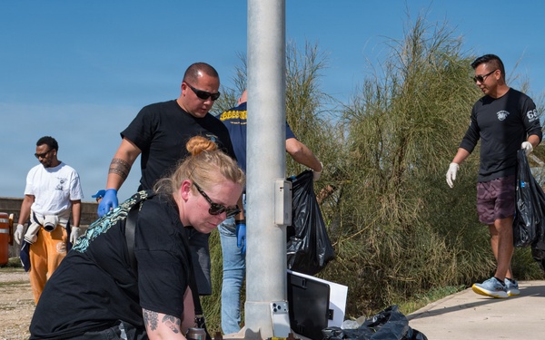 NAVSTA Rota Personnel Conduct Pier Cleanup