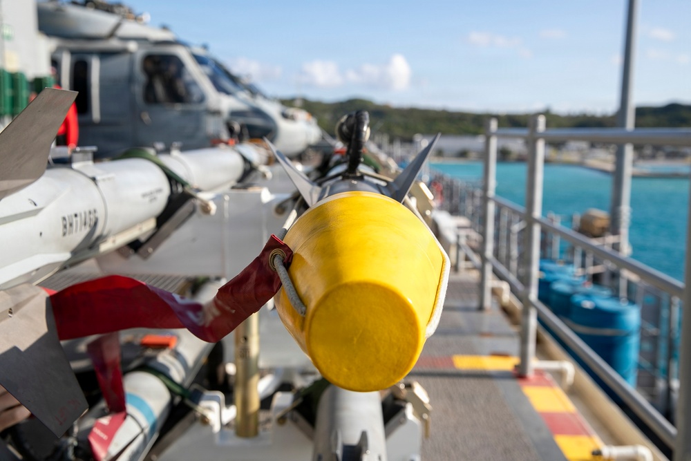 USS Tripoli Sailors Prepare Ordnance in “Bomb Farm”