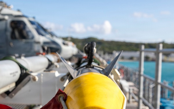 USS Tripoli Sailors Prepare Ordnance in “Bomb Farm”