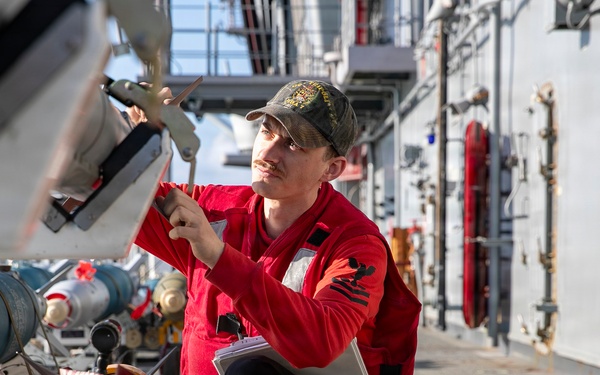 USS Tripoli Sailors Prepare Ordnance in “Bomb Farm”