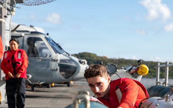 USS Tripoli Sailors Prepare Ordnance in “Bomb Farm”