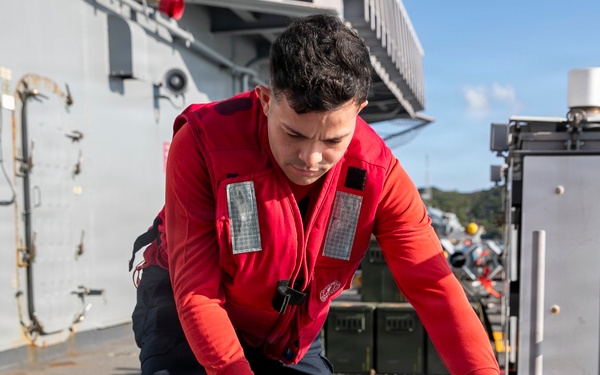 USS Tripoli Sailors Prepare Ordnance in “Bomb Farm”