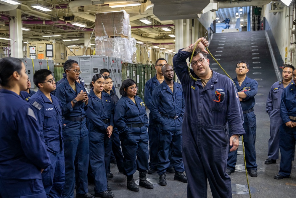 USS Tripoli Conducts Shipboard Recovery Training