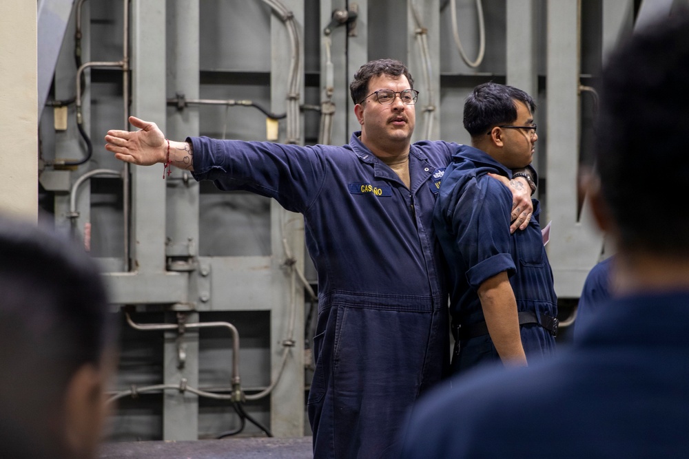 USS Tripoli Conducts Shipboard Recovery Training
