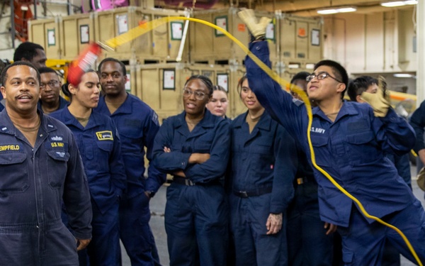 USS Tripoli Conducts Shipboard Recovery Training