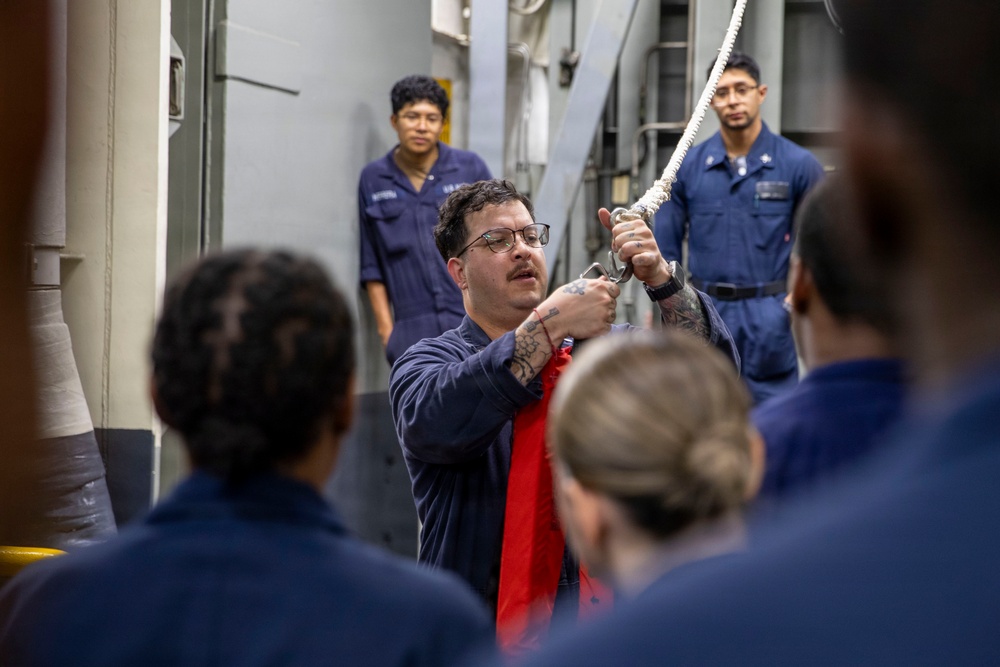 USS Tripoli Conducts Shipboard Recovery Training