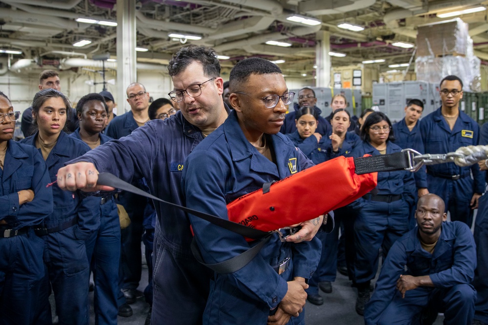 USS Tripoli Conducts Shipboard Recovery Training