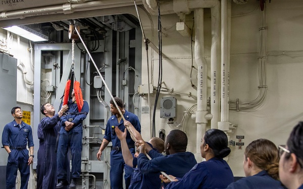 USS Tripoli Conducts Shipboard Recovery Training