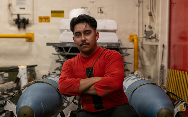 USS Tripoli Sailors Assemble Ordnance