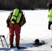 Fort McCoy firefighters practice diving under ice at post’s Big Sandy Lake during February 2026 training