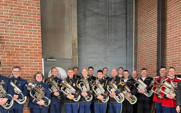 Navy Band Great Lakes Musicians Join Fleet Band Representatives at Prestigious U.S. Army Band Tuba-Euphonium Workshop