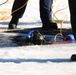 Fort McCoy firefighters practice diving under ice at post’s Big Sandy Lake during February 2026 training