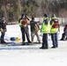 Fort McCoy firefighters practice diving under ice at post’s Big Sandy Lake during February 2026 training