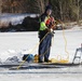 Fort McCoy firefighters practice diving under ice at post’s Big Sandy Lake during February 2026 training