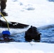 Fort McCoy firefighters practice diving under ice at post’s Big Sandy Lake during February 2026 training