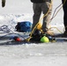 Fort McCoy firefighters practice diving under ice at post’s Big Sandy Lake during February 2026 training