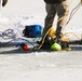 Fort McCoy firefighters practice diving under ice at post’s Big Sandy Lake during February 2026 training