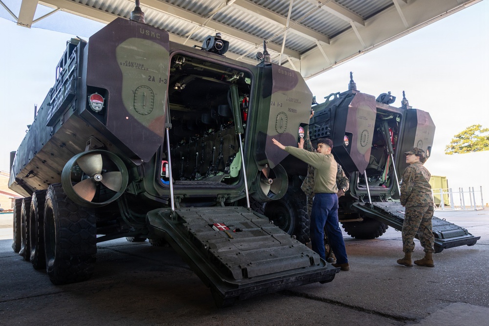 2nd AA Bn and USS Arlington (LPD-24) conduct inspections for upcoming training
