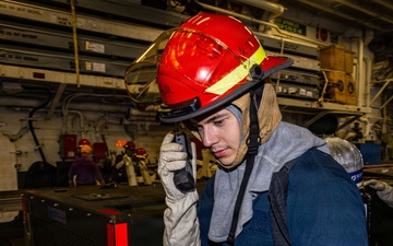 USS Iwo Jima Sailors Conduct Aviation Training Evolution