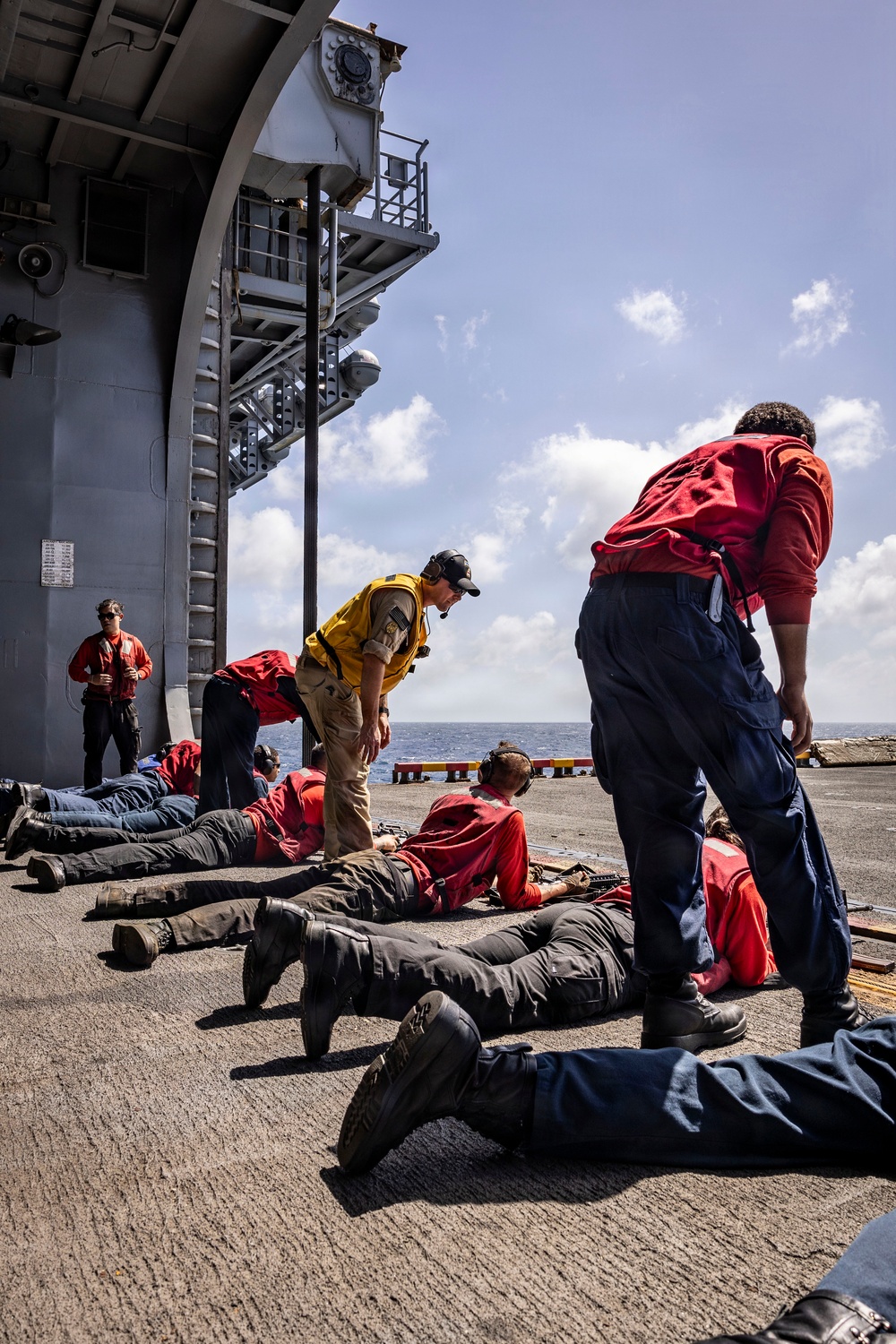 USS Iwo Jima Conducts a Live Fire Exercise
