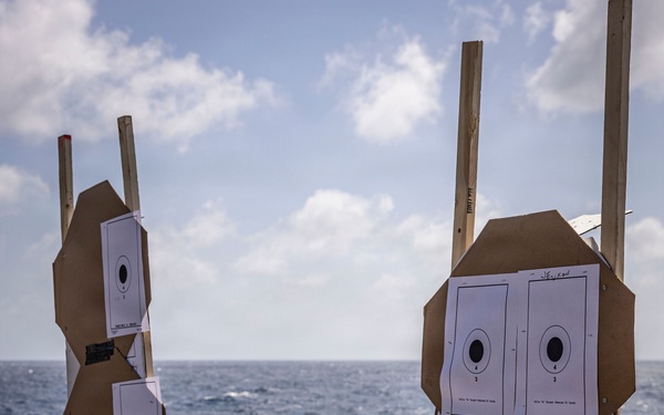 USS Iwo Jima Conducts a Live Fire Exercise